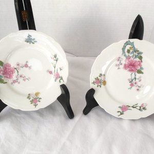 Vintage TEA SAUCER PLATES ~Haviland France~ Floral